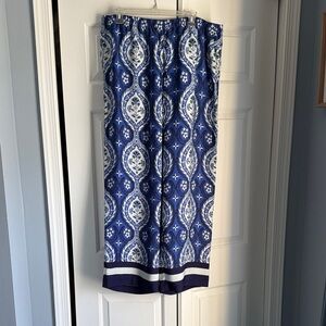 H&M Blue and White Flowy Pants